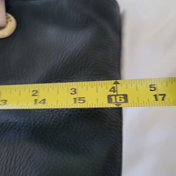 Michael Kors Large Jet Set Woman's Tote Black Leather Snap Closure Super Sharp - Picture 10 of 12